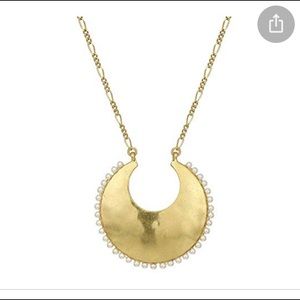 Lucky Brand crest moon statement necklace